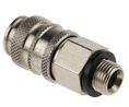Schnellkupplungsstecker, Messing, 35bar, 100°C, G1/8"
